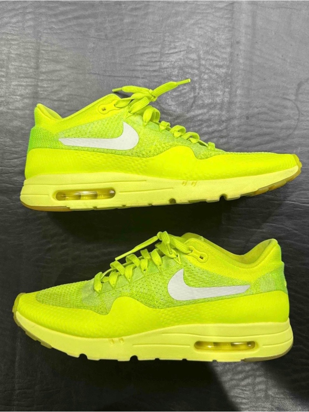 Nike Air Max 1 Ultra Flyknit Volt Yellow Size 12 Men